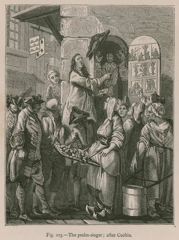 The Psalm-Singer; after Cochin by French School