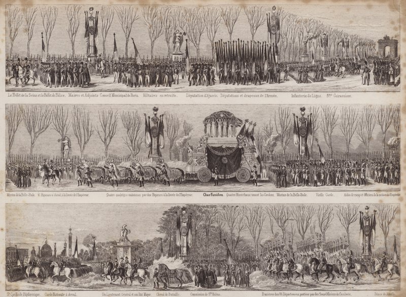 The Procession for the Reburial of Napoleon, Paris, 1840 by French School