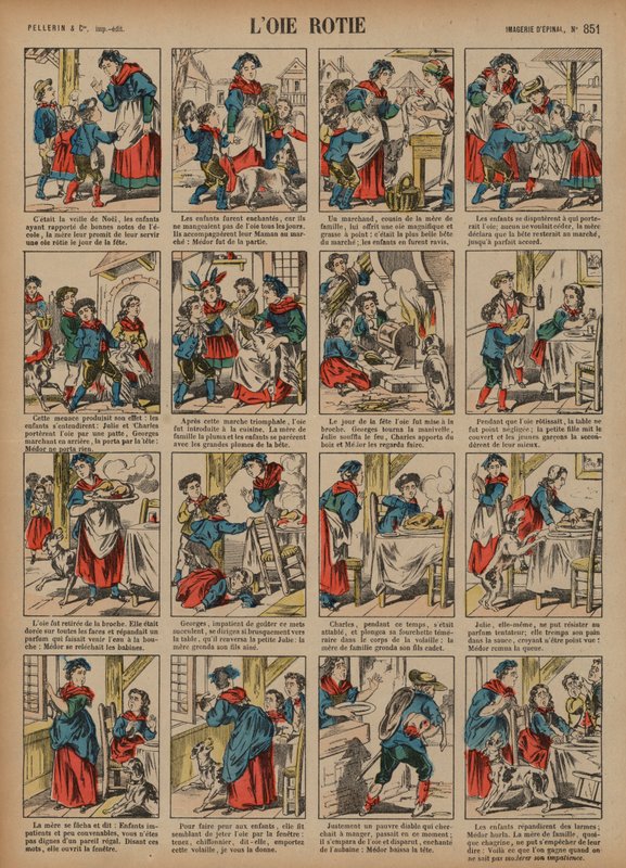 The roast goose by French School