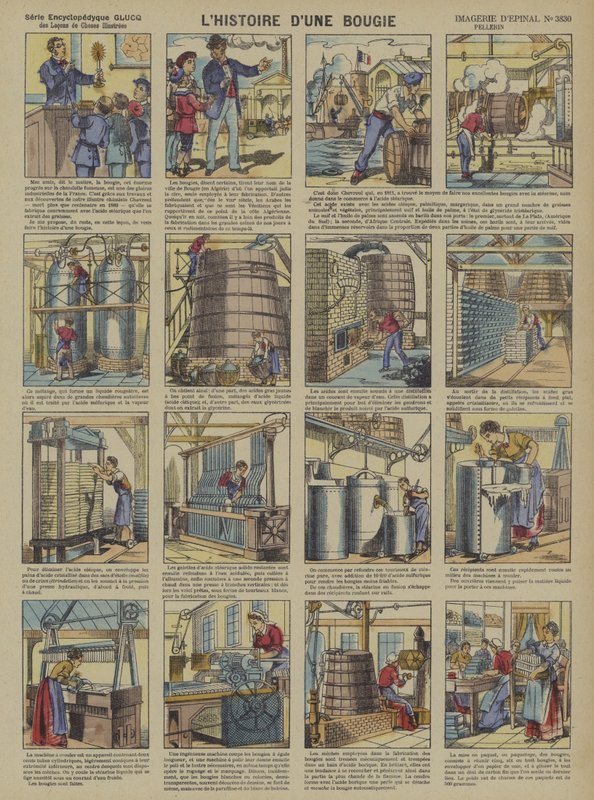 The story of a candle by French School