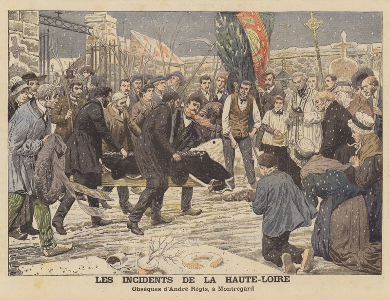 The troubles in the departement of Haute-Loire, France by French School