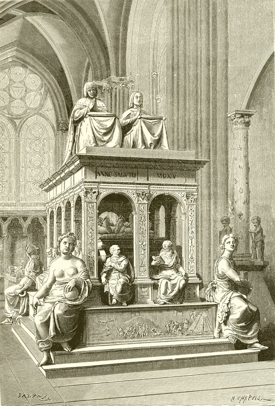 Tomb of Louis XII and Anne de Bretagne at Saint Denis by French School