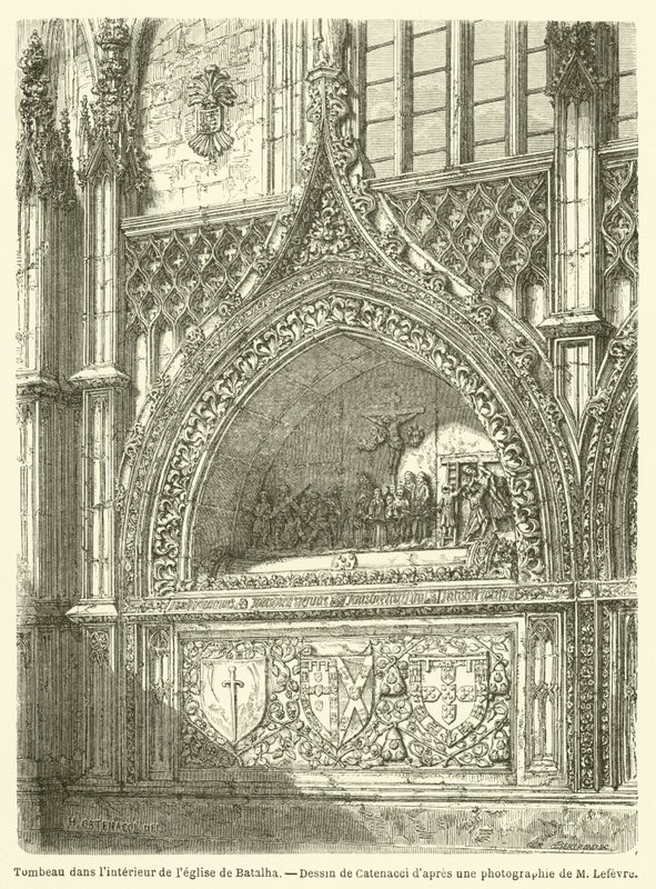 Tomb inside the church of Batalha by French School