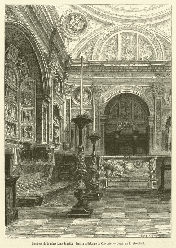 Tomb of Queen Anne Jagellon in the Cathedral of Krakow by French School