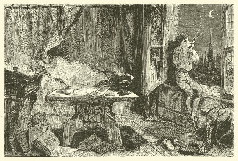 Tycho Brahe measuring the distance which separates the stars by French School