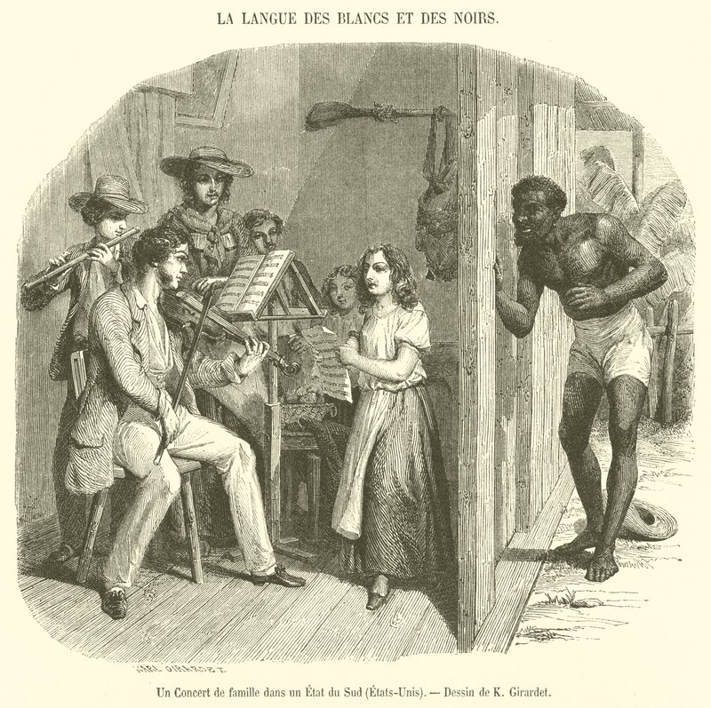 A Family Concert in a Southern State, United States by French School