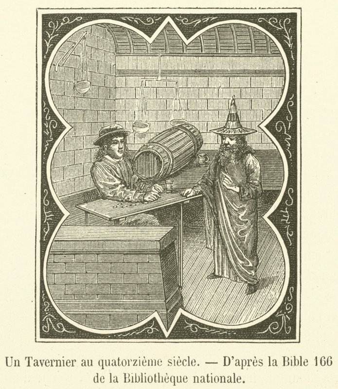 A Tavern Keeper in the Fourteenth Century by French School