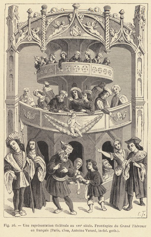 A Theatrical Performance in the 16th Century by French School