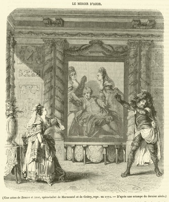 A scene from Zemire and Azor, opera-ballet by Marmontel and Gretry, performed in 1771 by French School