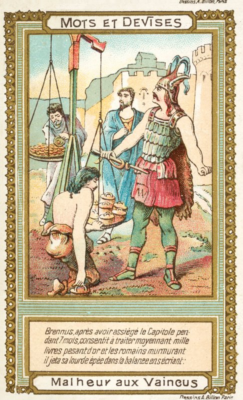 Woe to the Conquered (Vae Victis) by French School