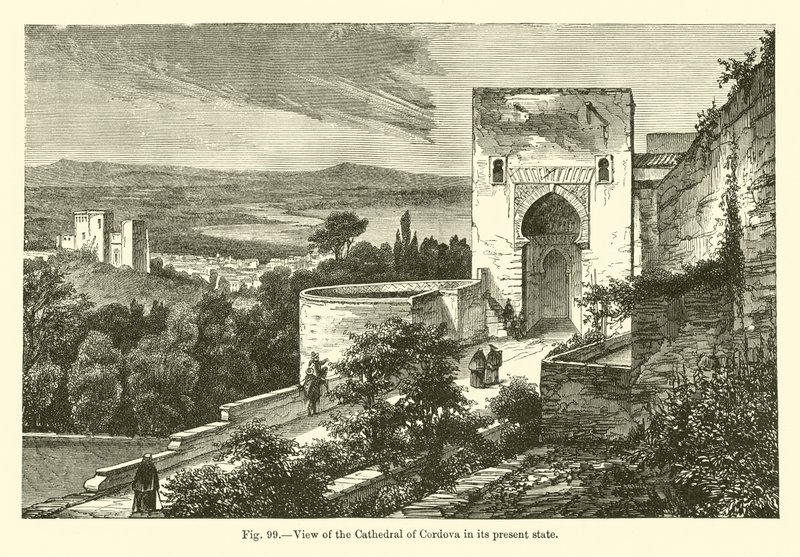 View of the Cathedral of Cordova in its present state by French School