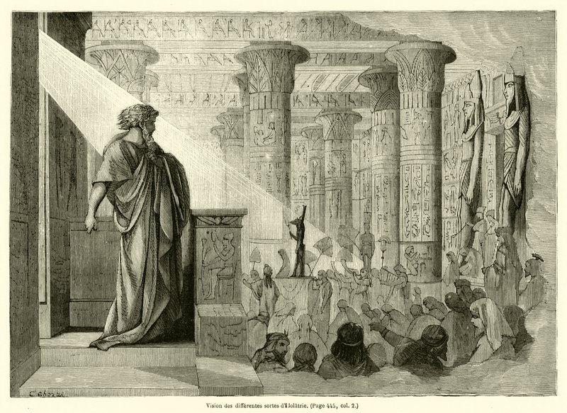 Vision of Different Kinds of Idolatry by French School