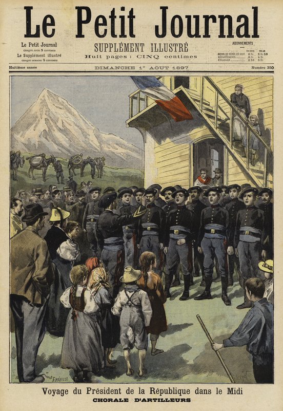 Visit of French President Felix Faure to the Midi, 1897 by French School