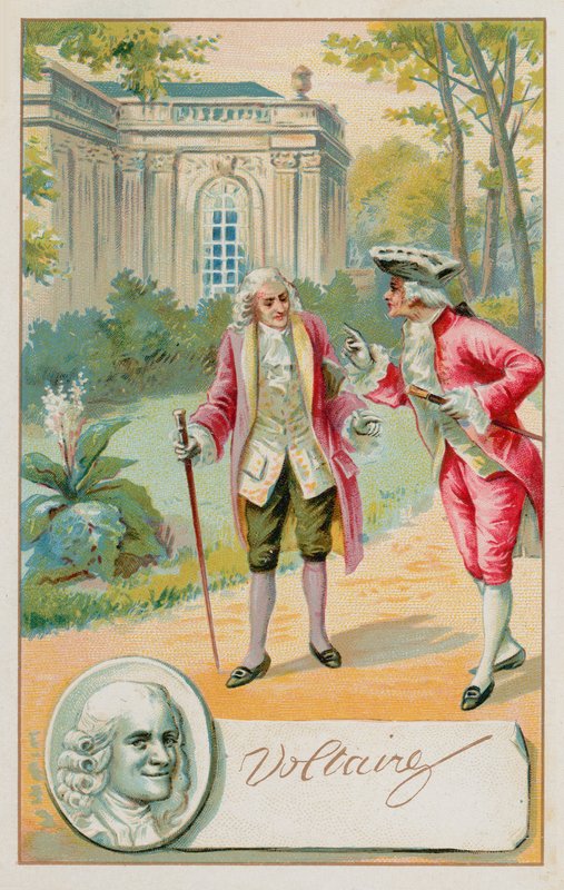 Voltaire, French Enlightenment writer, historian and philosopher by French School