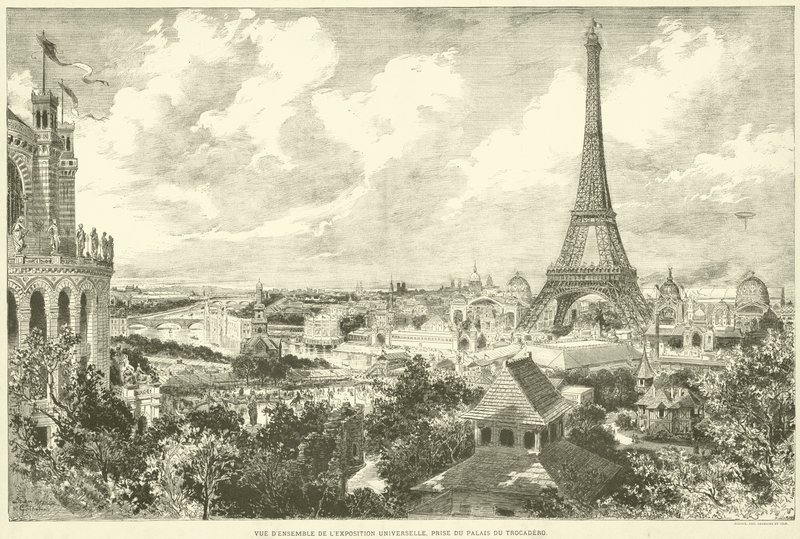 General View of the Universal Exhibition, Taken from the Trocadero Palace by French School