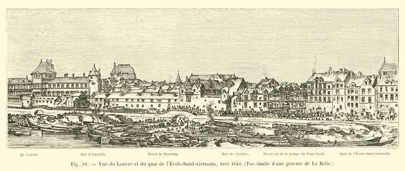 View of the Louvre and the quai de l