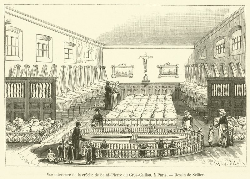 Interior View of the Crèche of Saint-Pierre du Gros-Caillou, Paris by French School