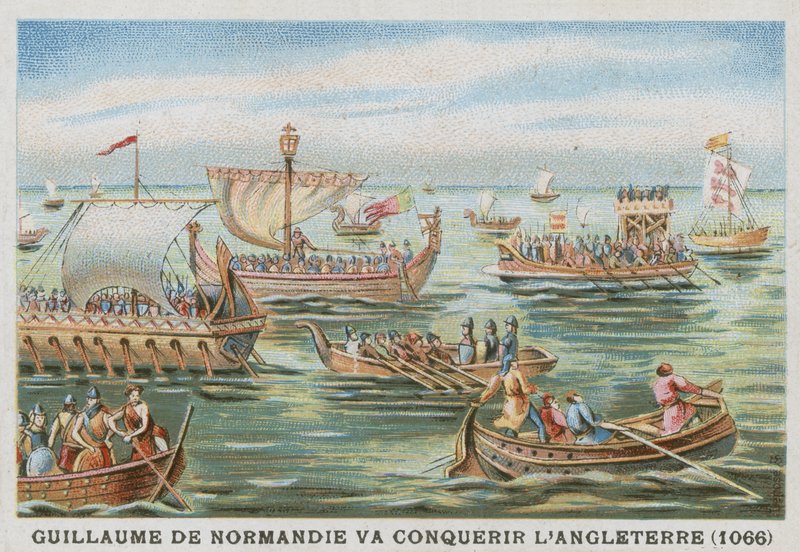 William the Conqueror on His Way to Conquer England, 1066 by French School