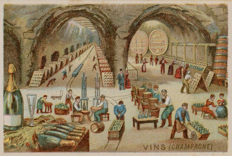 Wines (Champagne) by French School