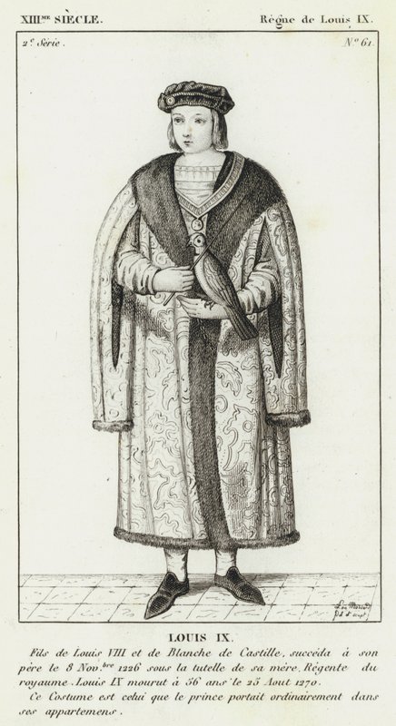13th Century, Reign of Louis IX, Louis IX by French School