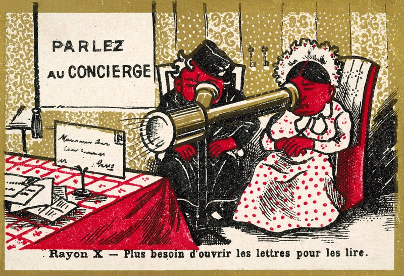 X Rays - No Need to Open Letters to Read Them Any More by French School