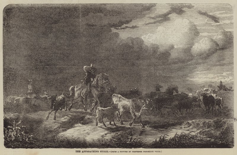 The Approaching Storm by Friedrich Johann Voltz