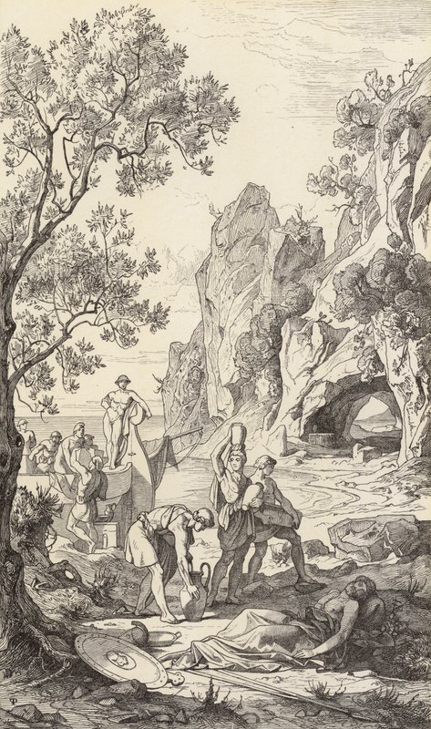 Homecoming of Odysseus to Ithaca by Friedrich the Elder Preller