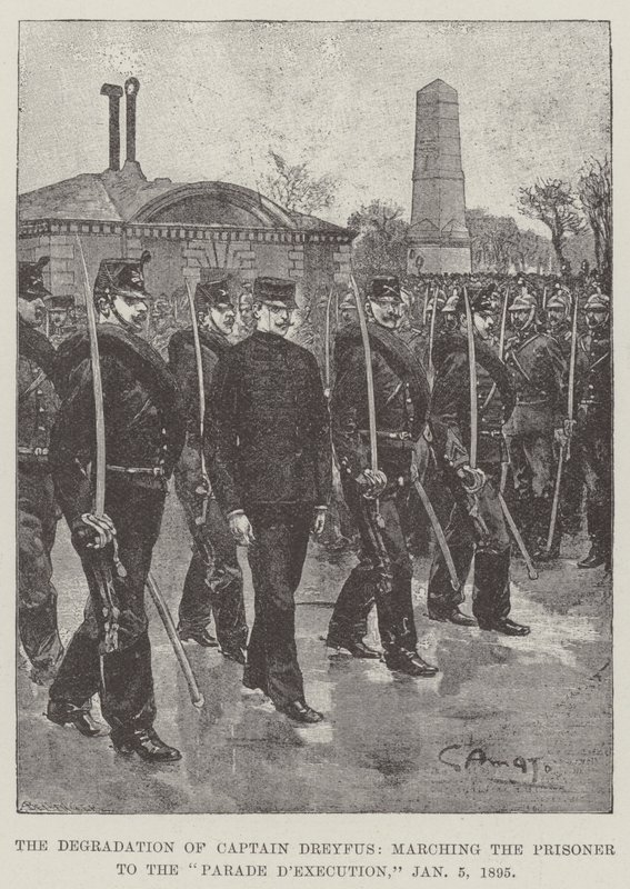 The Degradation of Captain Dreyfus, Marching the Prisoner to the Parade d
