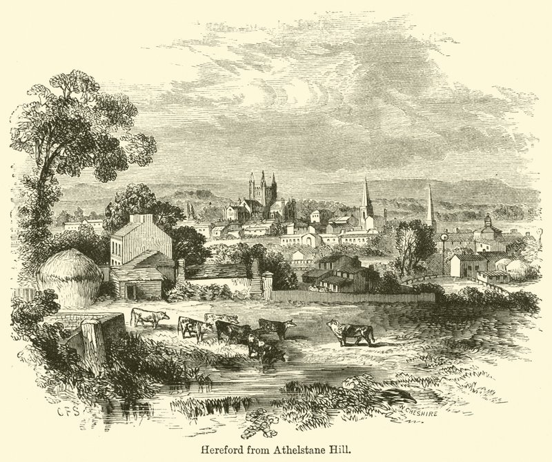 Hereford from Athelstane Hill by G. F. Sargent