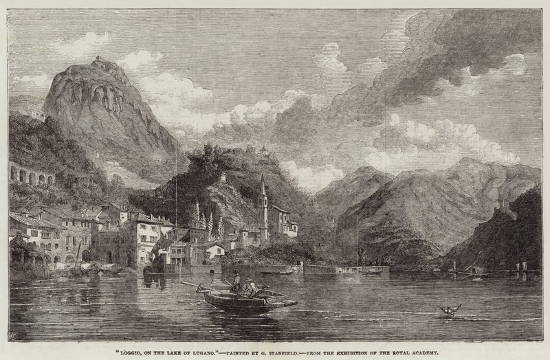 Loggio, on the Lake of Lugano by George Clarkson Stanfield