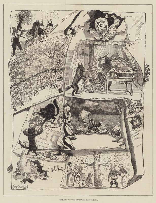 Sketches of the Christmas Pantomimes by George Cruikshank
