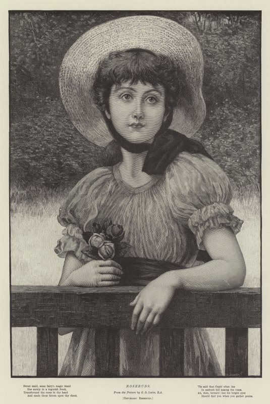 Rosebuds by George Dunlop Leslie