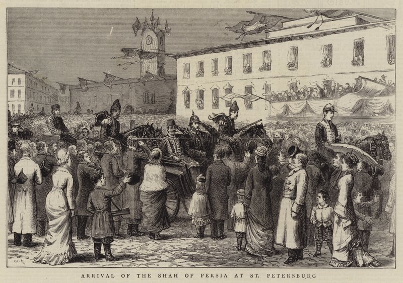Arrival of the Shah of Persia at St Petersburg by George Goodwin Kilburne