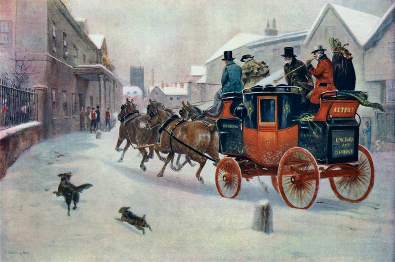 Up to Time at the Lion by George Goodwin Kilburne