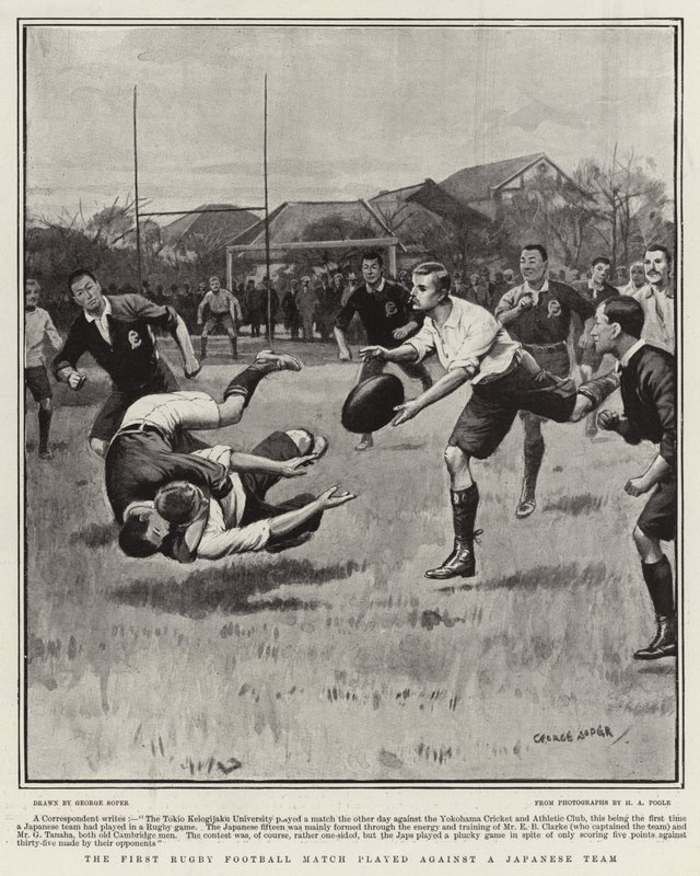 The First Rugby Football Match played against a Japanese Team by George Soper