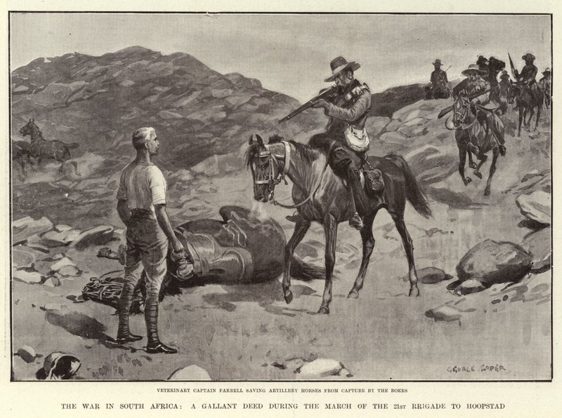 The War in South Africa, a Gallant Deed during the March of the 21st Brigade to Hoopstad by George Soper