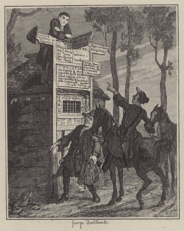 Illustration for Jack Sheppard by George (after) Cruikshank