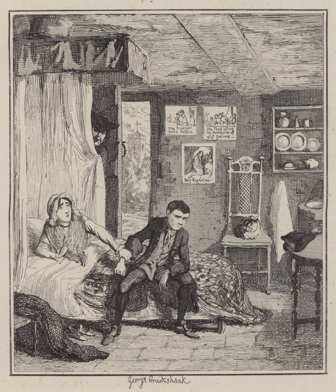 Illustration for Jack Sheppard by George (after) Cruikshank