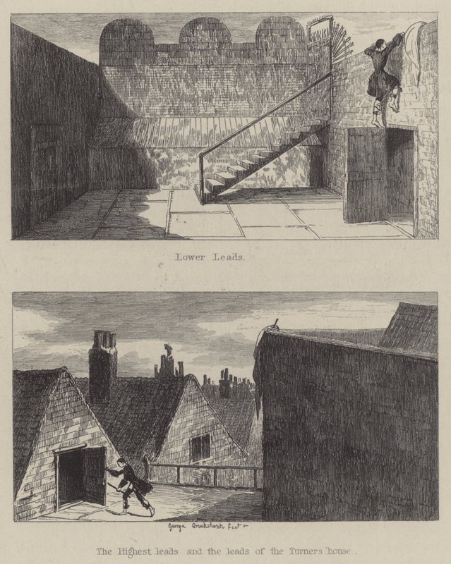 Illustration for Jack Sheppard by George (after) Cruikshank
