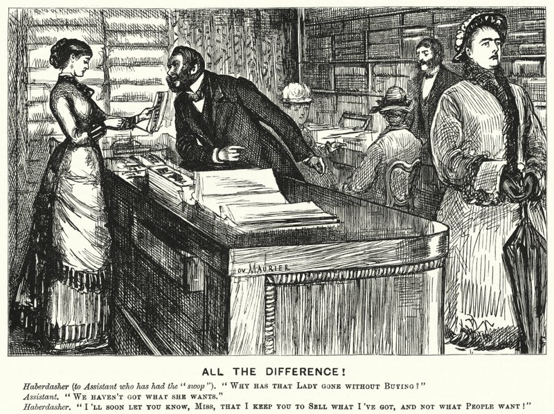 All the Difference! (engraving) by George (after) Du Maurier