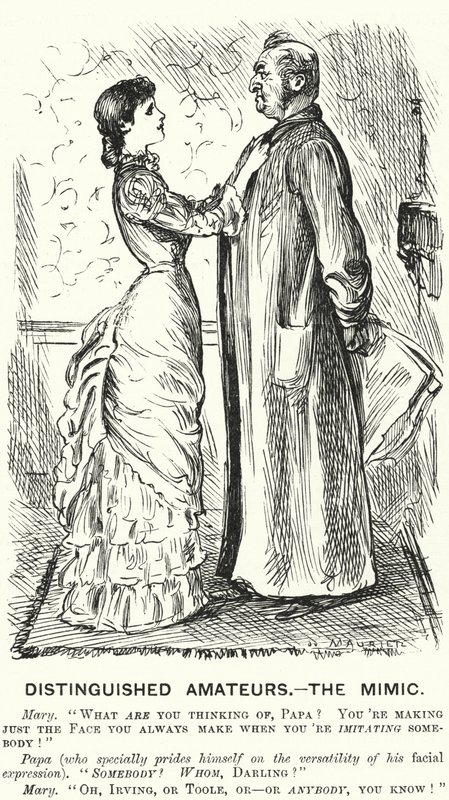 Punch Cartoon: Distinguished Amateurs - the Mimic by George (after) Du Maurier