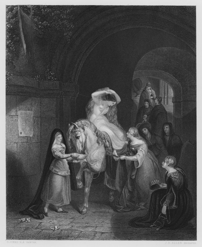 Lady Godiva (from the picture in the Vernon Gallery) by George (after) Jones