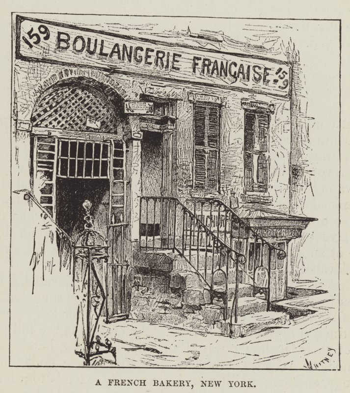 A French Bakery, New York by George Augustus Sala