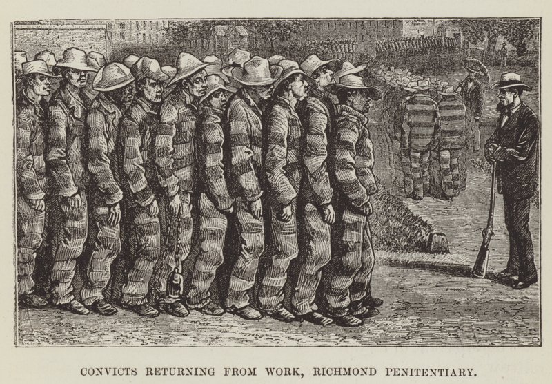 Convicts Returning from Work, Richmond Penitentiary by George Augustus Sala