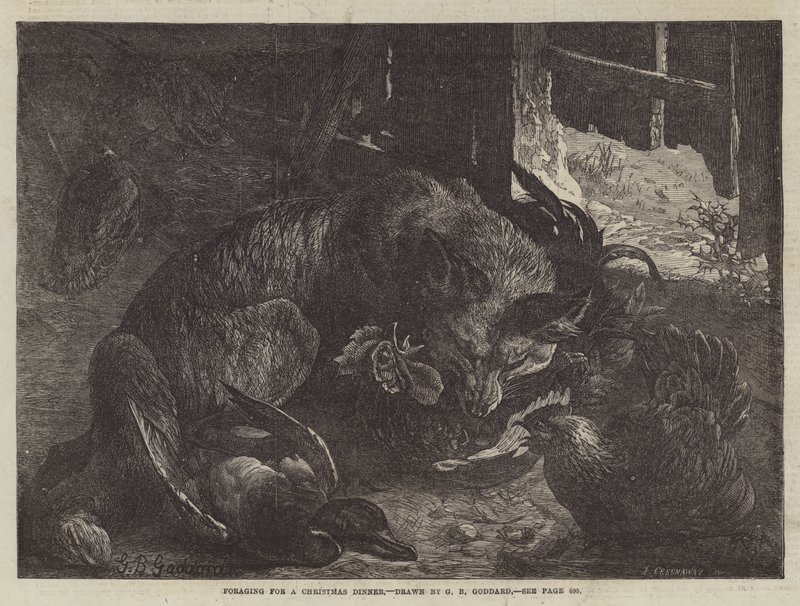 Foraging for a Christmas Dinner by George Bouverie Goddard