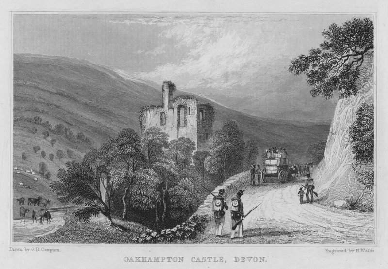 Oakhampton Castle, Devon by George Bryant Campion