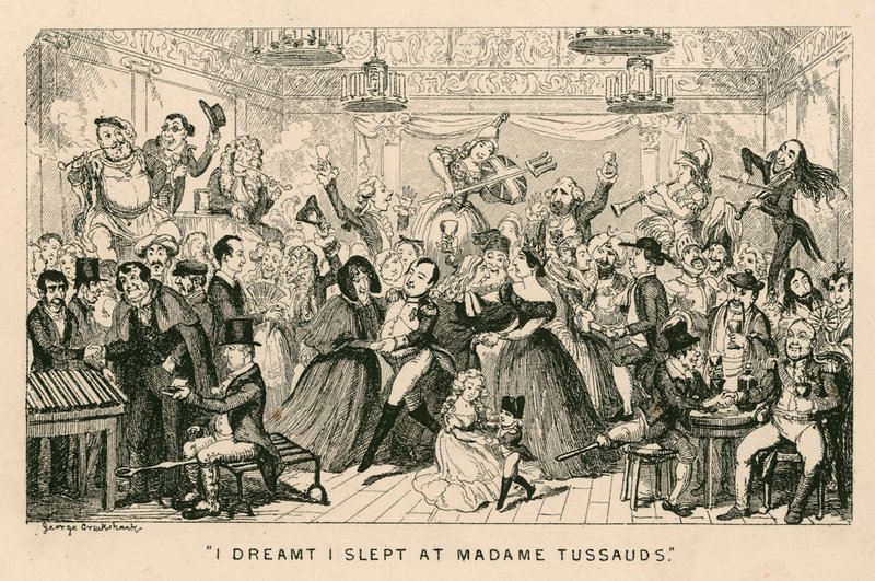 I dreamt I slept at Madam Tussauds by George Cruikshank