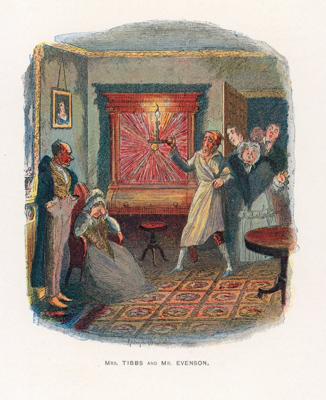 Illustration for Sketches by Boz by George Cruikshank