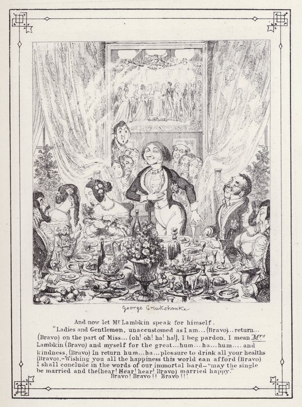 Illustration for The Bachelor’s Own Book, or The Progress of Mr Lambkin (Gent) by George Cruikshank