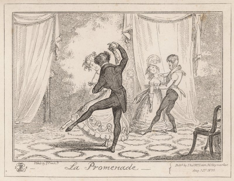 The Walk by George Cruikshank